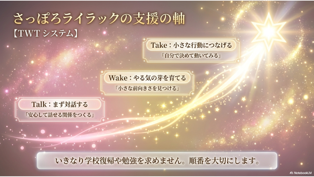 相談から次の一歩までの4つのステップ｜さっぽろライラック保護者相談