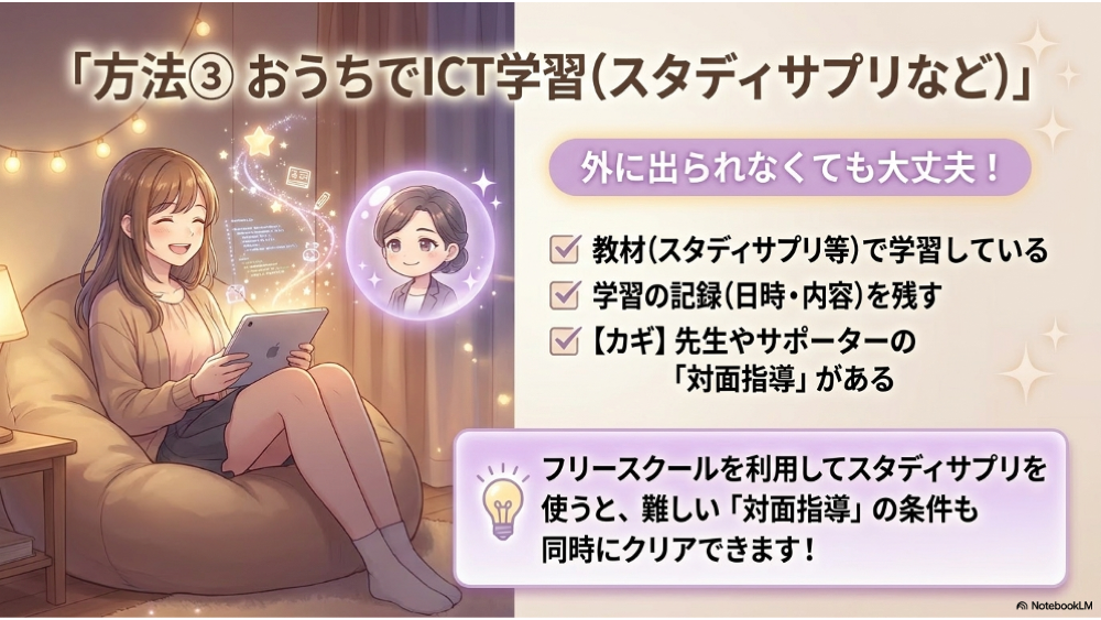 自宅でスタディサプリを使って出席扱いを目指す方法