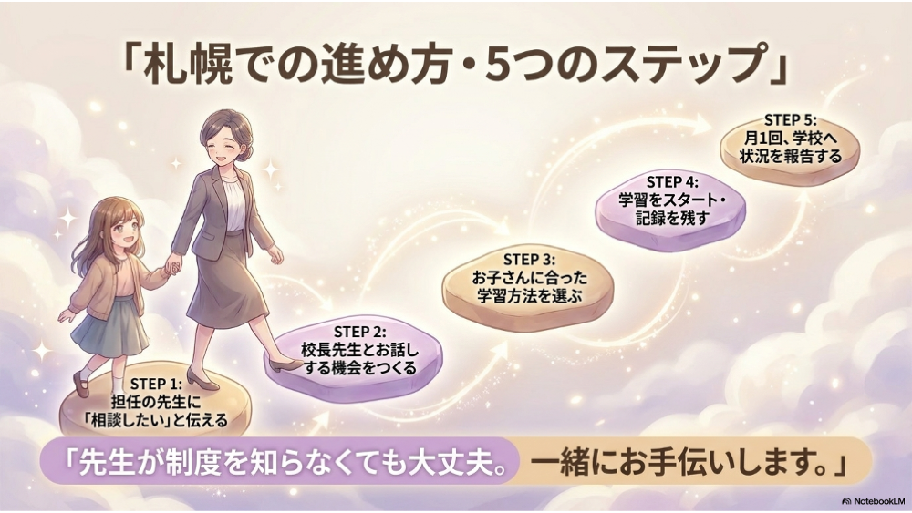 札幌で出席扱いを申請するときの5つのステップ