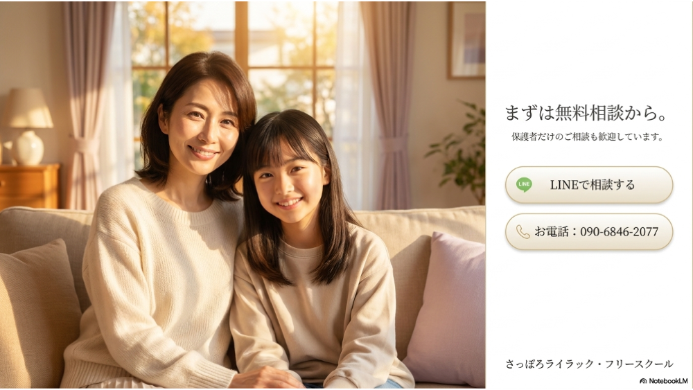 まずは話しませんか。さっぽろライラック無料相談