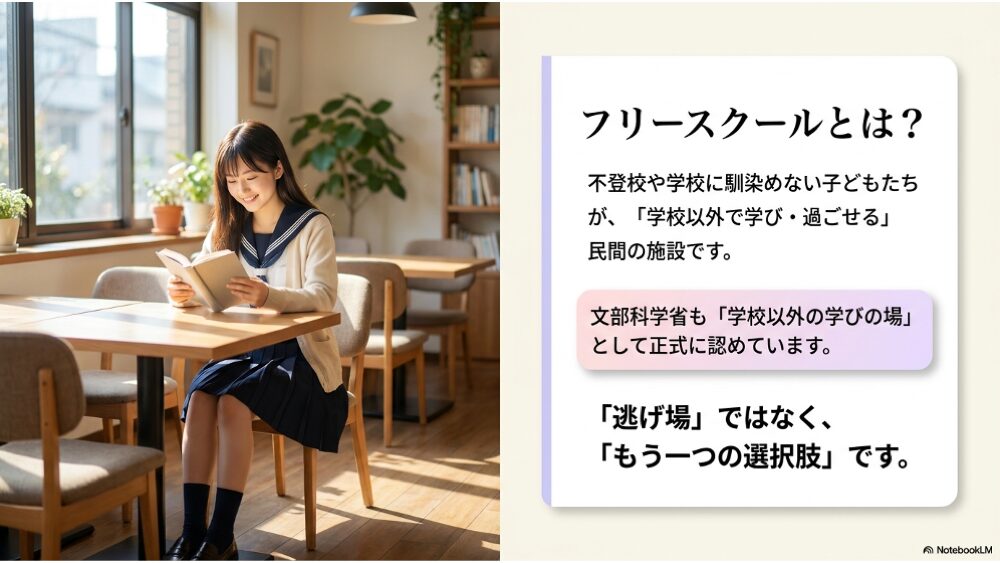 フリースクールとは何か｜学校以外で学べる民間の施設