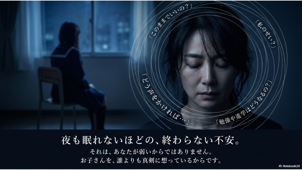こんな気持ちを一人で抱えていませんか｜不登校のお母さんへ