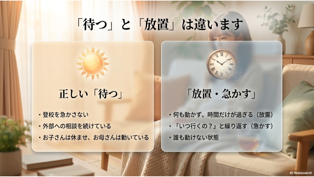 やること①：登校させることをいったん横に置く