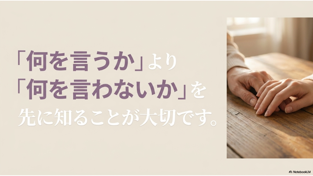 言ってはいけない言葉①〜③｜なんで行けないの・みんなは行っている・将来どうするの