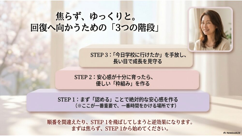 正しい対処法：3つのステップ