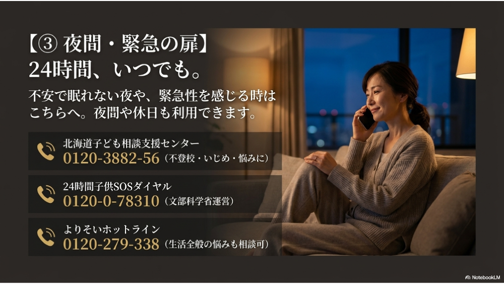 不登校の24時間対応相談窓口｜夜間・緊急時に使える電話番号