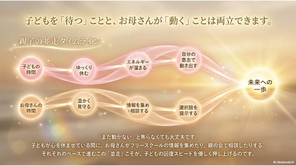 まだ動かないと感じているお母さんへ｜待つことと動くことは両立できます