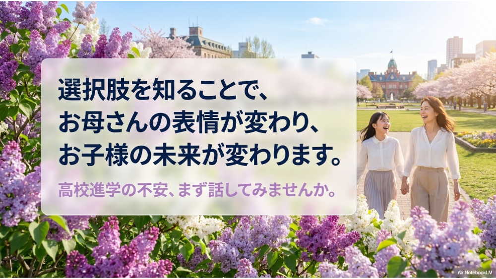 高校進学の不安まず話してみませんか｜さっぽろライラック無料相談