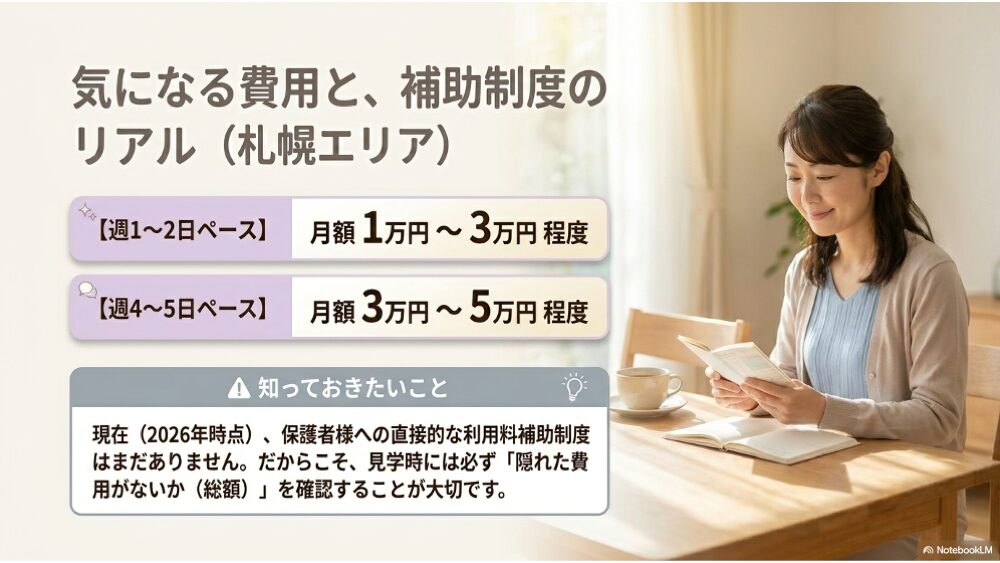 札幌のフリースクール費用・補助制度の実際