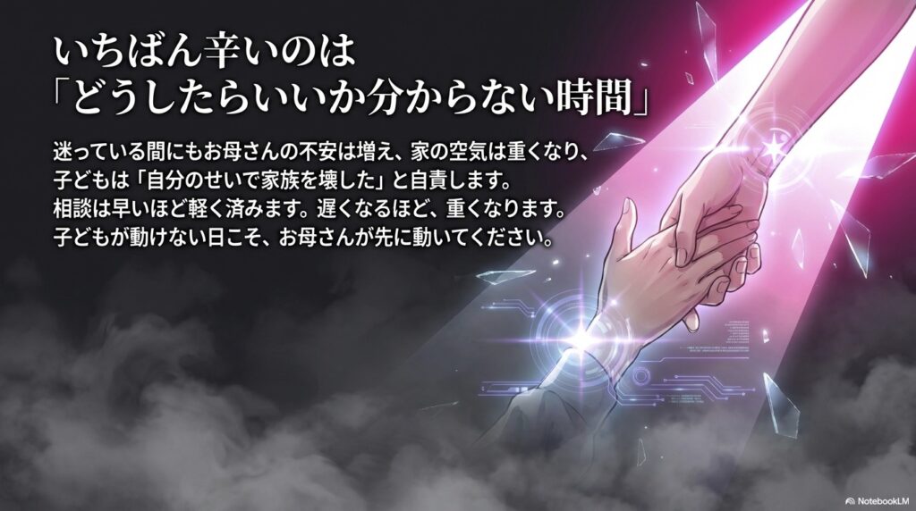 一番辛いのはどうしたらいいのか、わからない時間