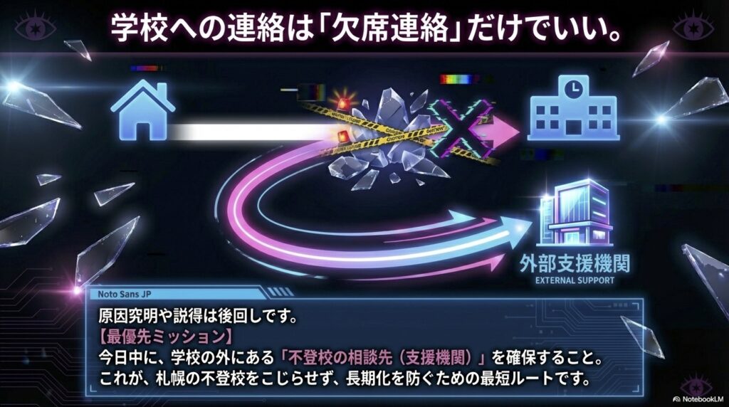 最初は欠席連絡だけで良い