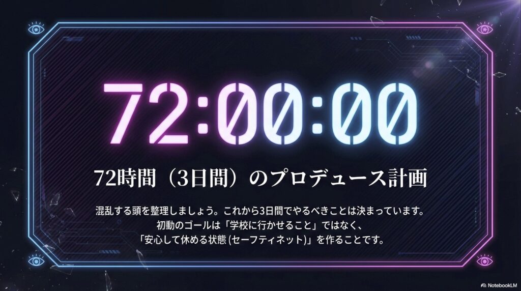 ７２時間が大切