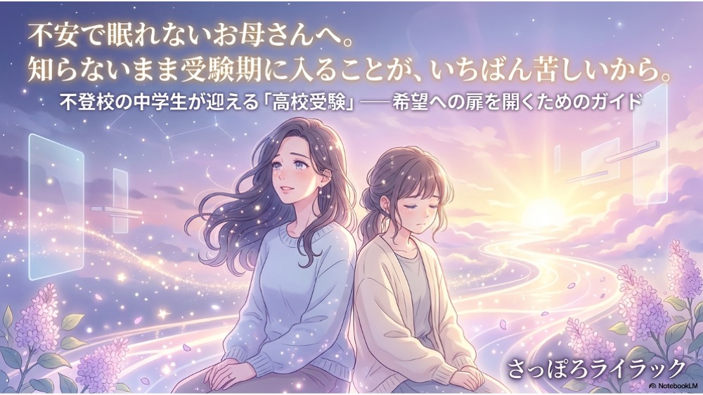 不登校の中学生の高校受験が不安なお母さんへ｜知らないと損する入試情報をLINEで