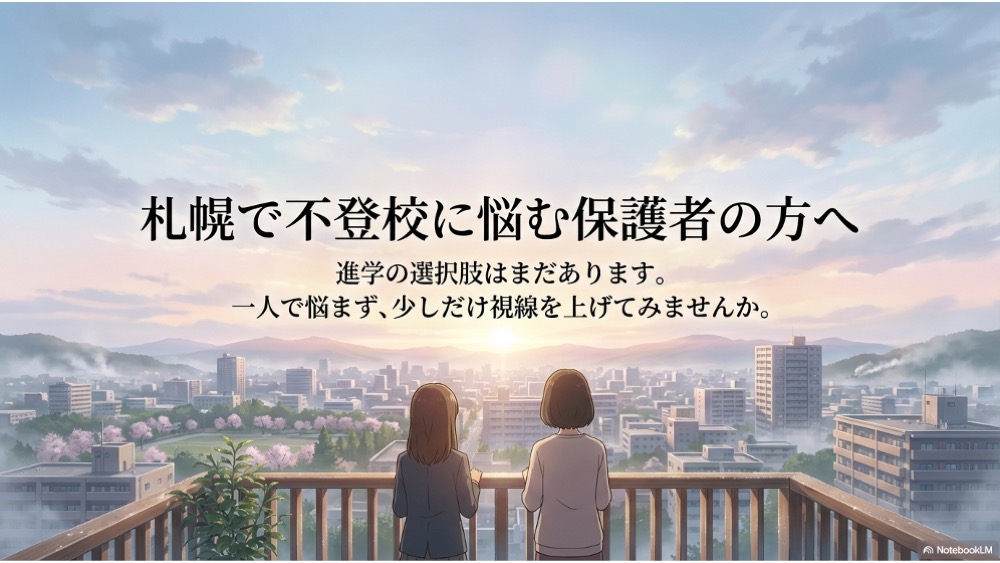札幌で不登校に悩む保護者の方へ｜進学の選択肢はまだあります