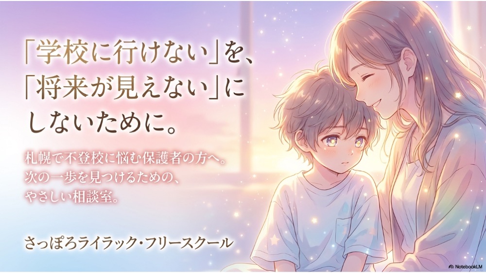 「学校に行けない」を、「将来が見えない」にしないために。｜札幌で不登校に悩む保護者の方へ