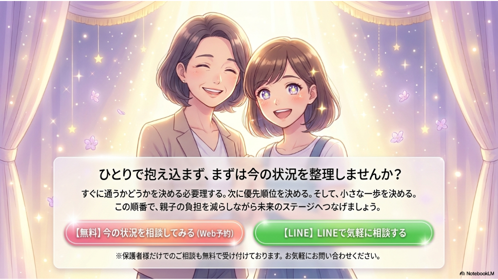 ひとりで抱え込まず、今の状況を整理しませんか？