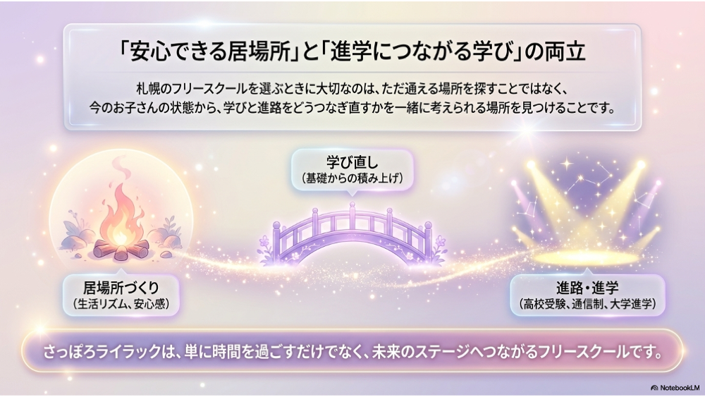 不登校の居場所も大切だけど、学びも大切