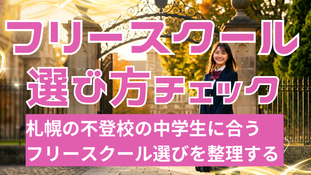 札幌で不登校の中学生に合うフリースクール診断｜保護者向けチェックリスト