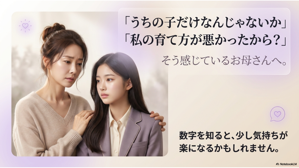 うちの子だけなんじゃないか ・私の育て方が悪かったからと感じているお母さんへ