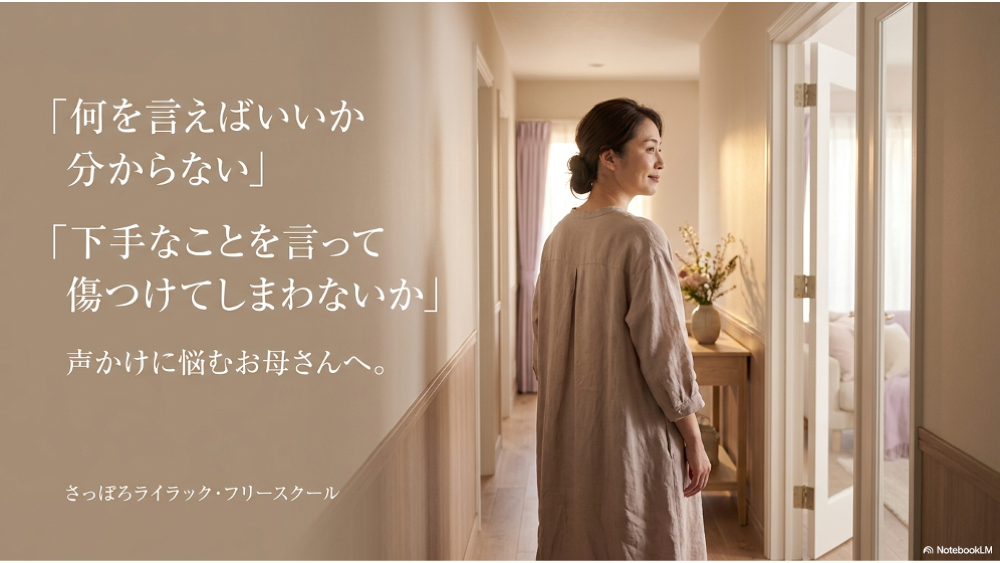 声かけに悩むお母さんへ