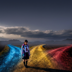 札幌の不登校の中学生の女の子が進路に迷っている様子