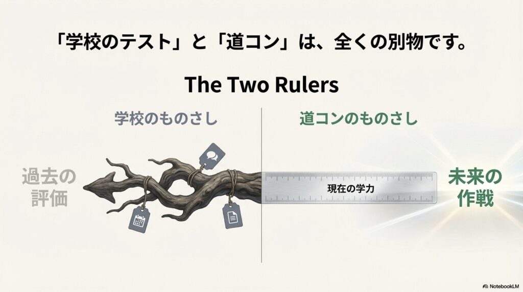 学校のテストと道コンは別物です