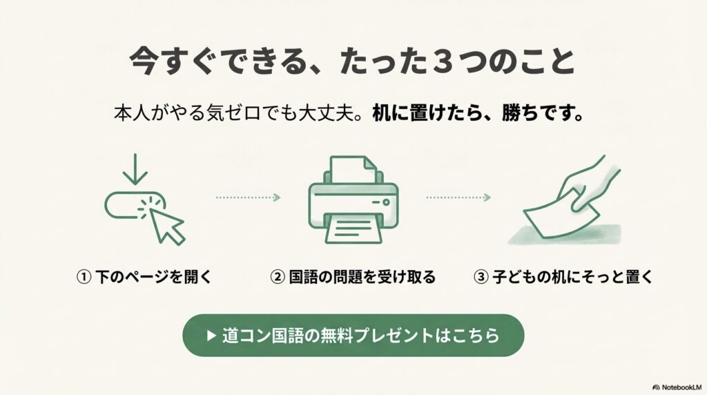 今できる３つのこと