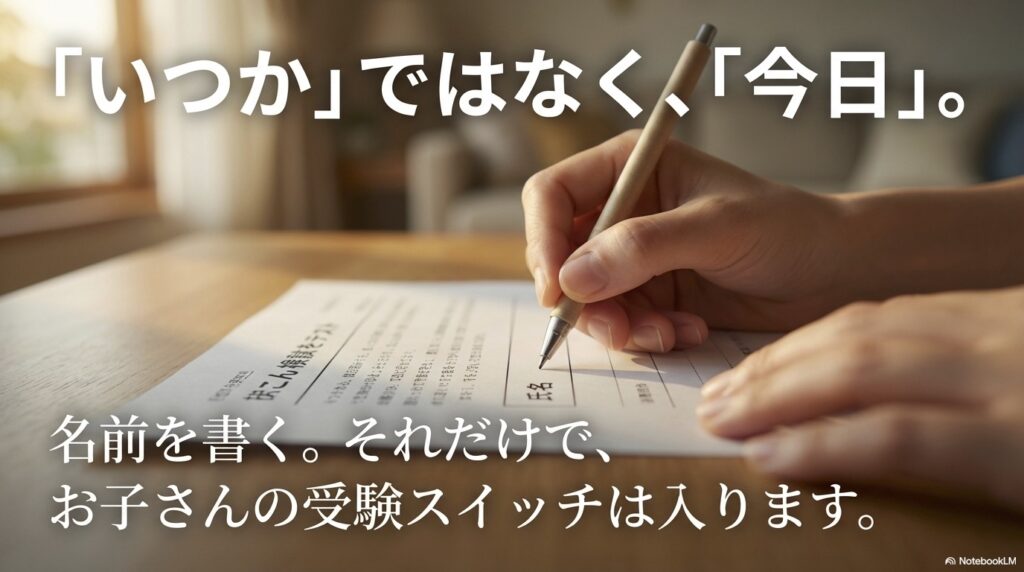 「名前を書く」だけでOK？不登校の中1・中2が道コンで受験スイッチを入れる方法