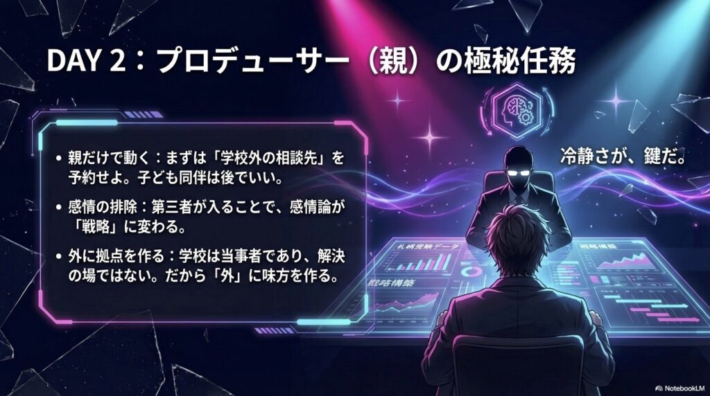 不登校になったら第3者を入れること