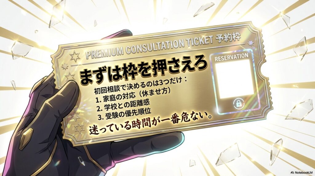 不登校になったらまずは安心して相談できるところを探せ!