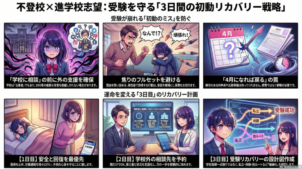 札幌の中学生が不登校になったときにお母さんが最初にするべきこと