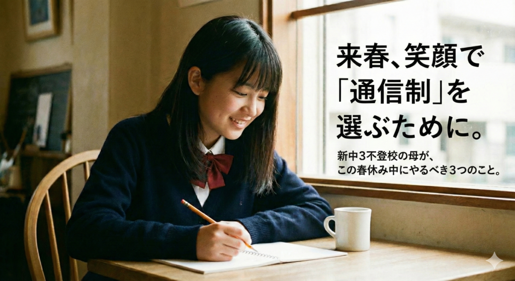 札幌で不登校の新中3へ｜春休みに始める通信制高校選びと後悔しない3つの準備