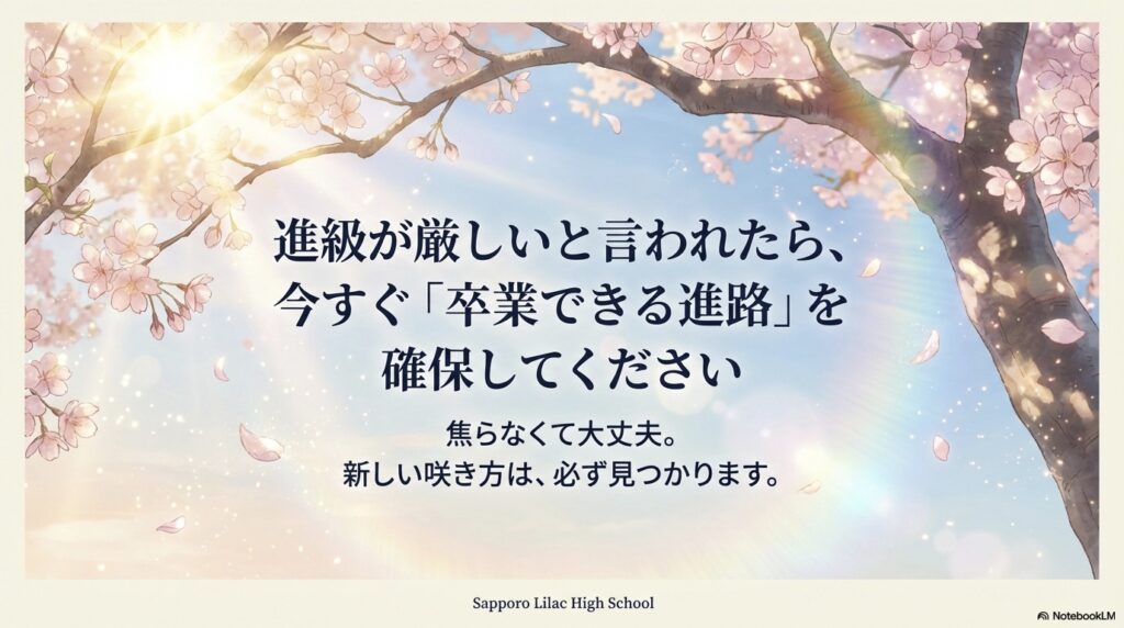 進級が厳しいと言われたら、今すぐ「卒業できる進路」を確保してください