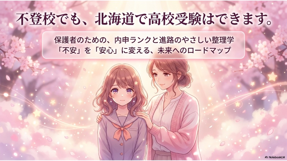 不登校でも北海道で高校受験できる？内申ランク・欠席日数・進路の考え方【保護者向け完全版】