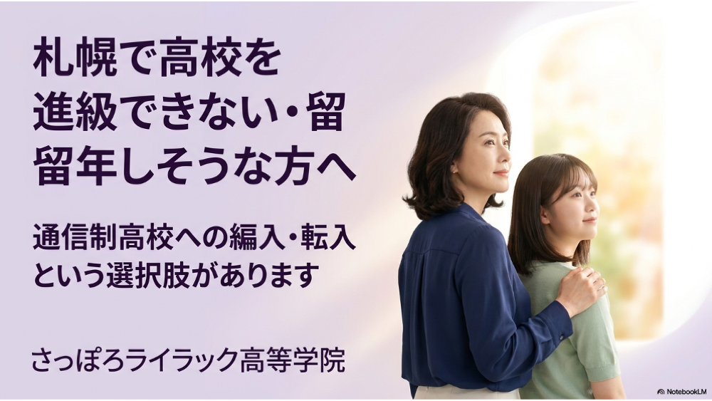 札幌で高校を進級できない・留年しそうな方へ