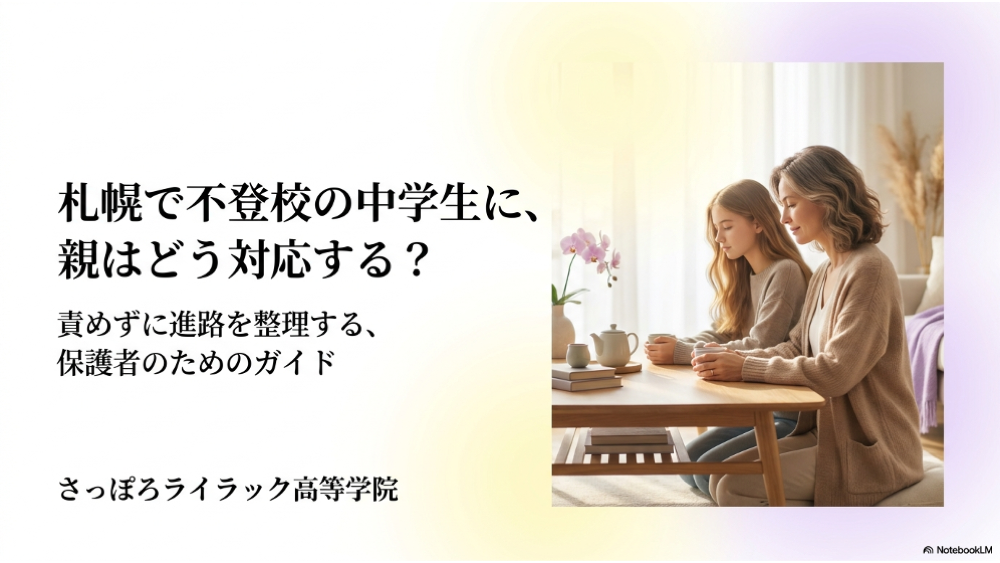 不登校の中学生に親はどう対応する？