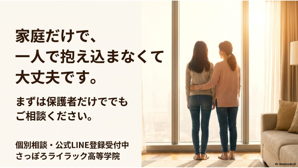 不登校は家庭だけで抱え込まず保護者だけでも相談できる