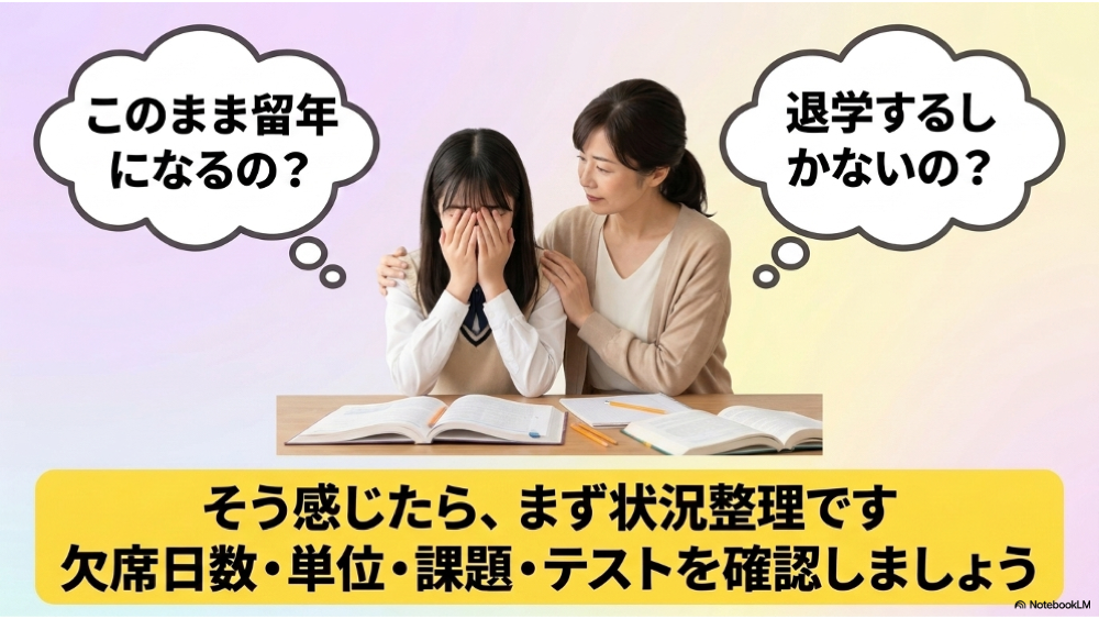 進級不安で最初に確認すること
