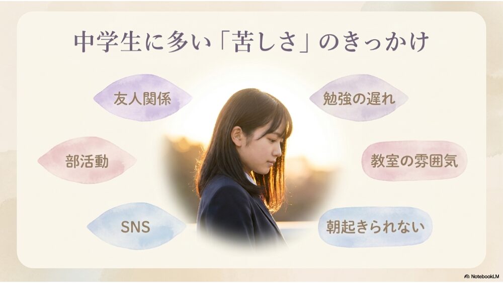 中学生に多い不登校のきっかけを整理