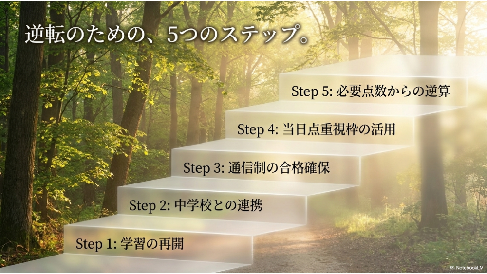 不登校の中3が高校受験に向けて整理したい進路戦略の補足図解