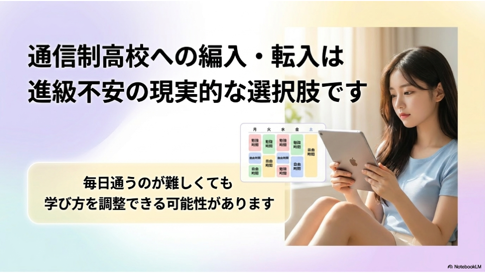 通信制高校への編入転入という選択肢