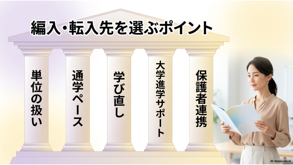編入転入先を選ぶポイント