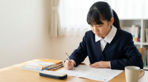 道コンに取り組む中学生