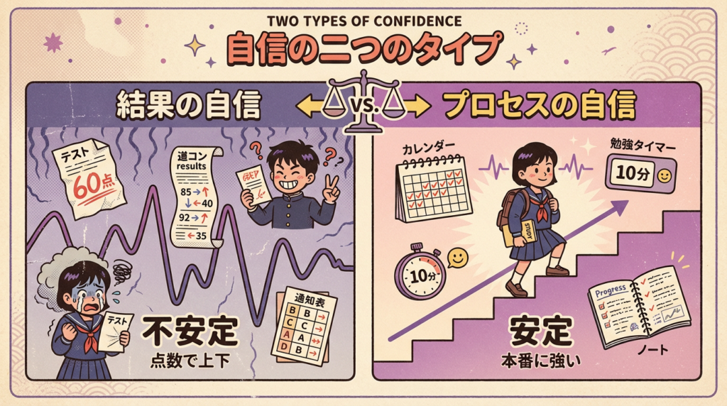 自信の２つのタイプ