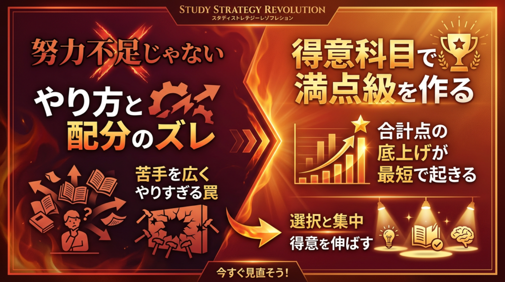 北海道公立高校入試の準備は配分のズレで無駄になる