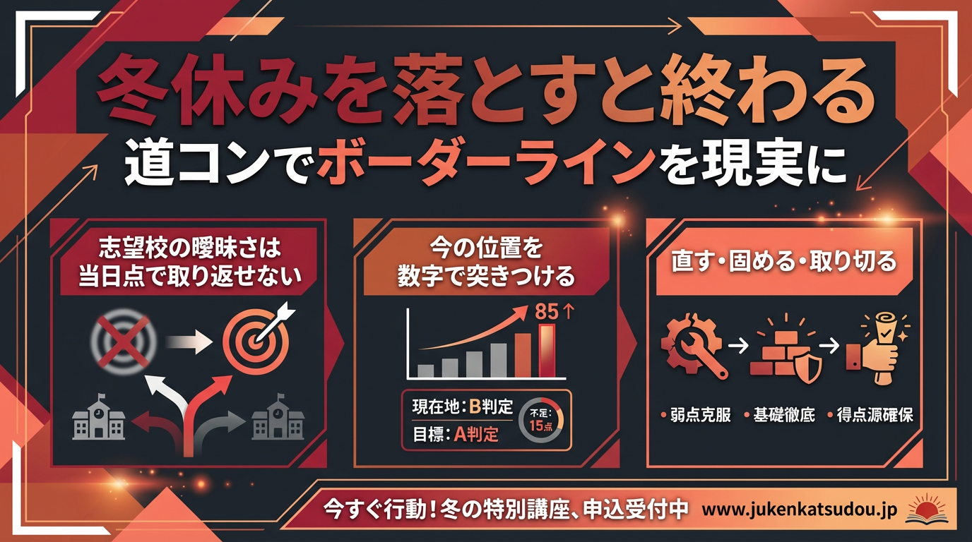 冬休みを落とすと終わる北海道公立高校入試