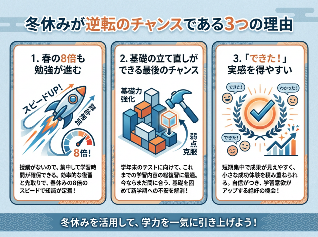 冬休みが逆援のチャンス