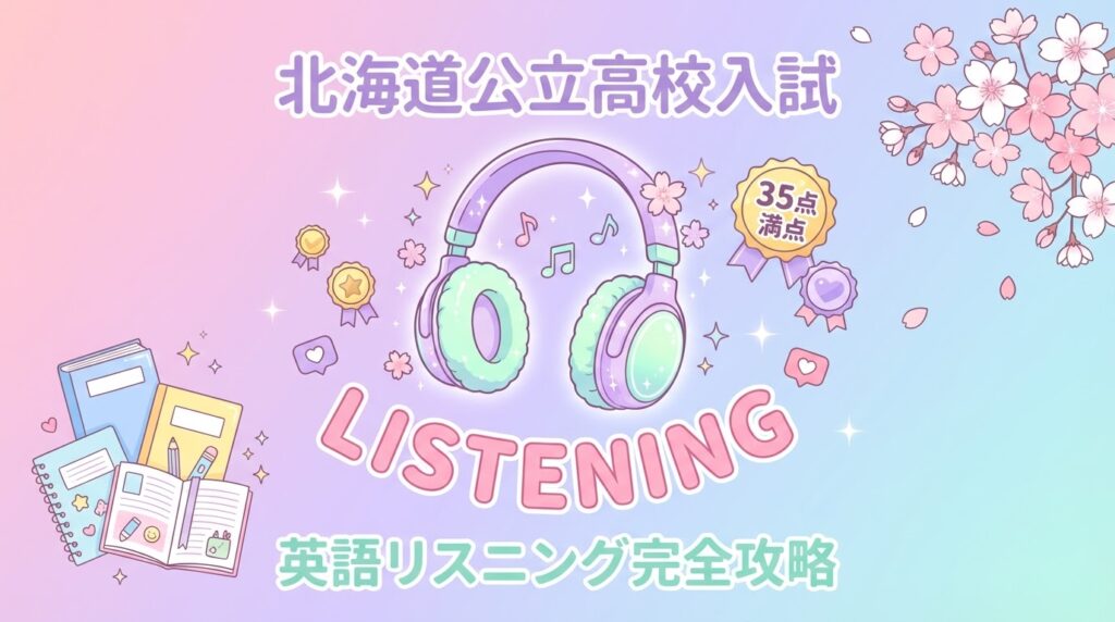 【2026最新】北海道公立高校入試 英語リスニング対策|過去問分析と35点攻略法
