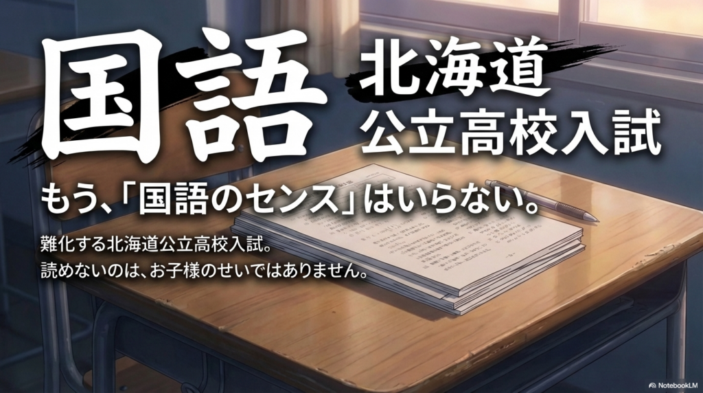北海道公立高校入試2026の国語が激変|解ける子だけが使う三色読解