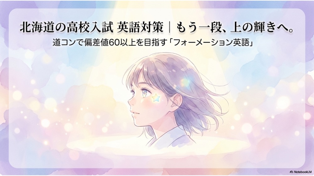 北海道の高校入試 英語対策｜道コンで偏差値60以上を目指す方法